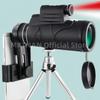 Högdefinition 50x60 Zoom Kraftfull Bärbar Monokulär Teleskop Telefonklämma Fjärr Teleskop Jakt Monokulär Teleskop