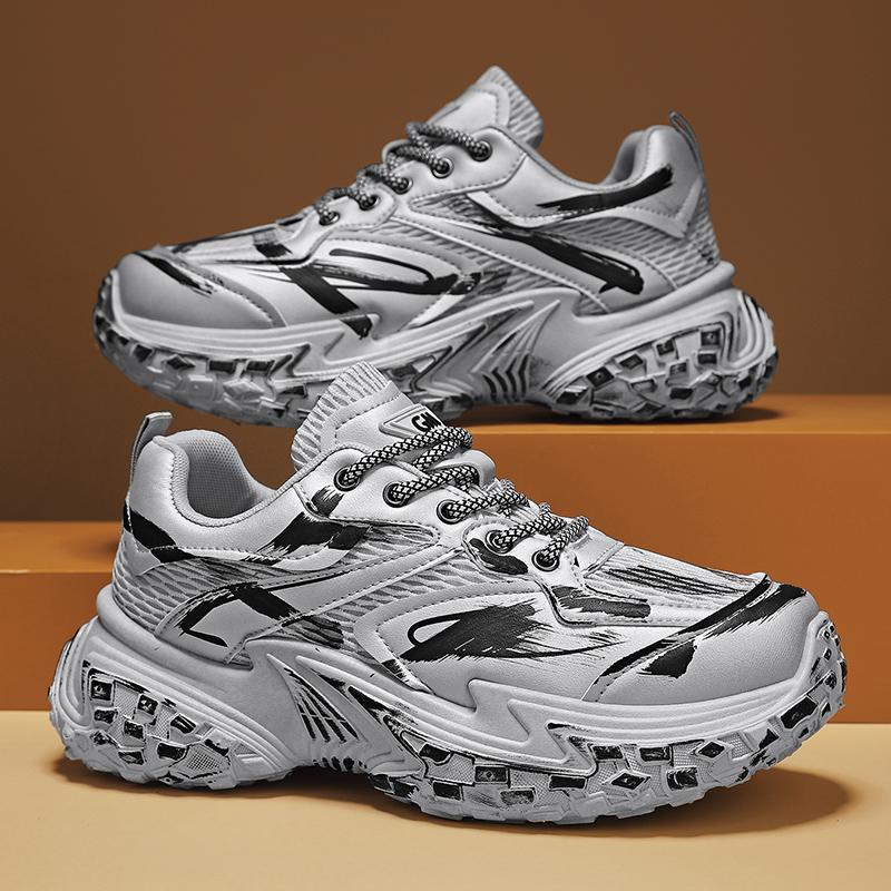 Trendy Men Sneakers Luxury Chunky Casual Sneakers For Man Height Increasing Dad Shoes Breathable Sports Shoes Male Sneakers
