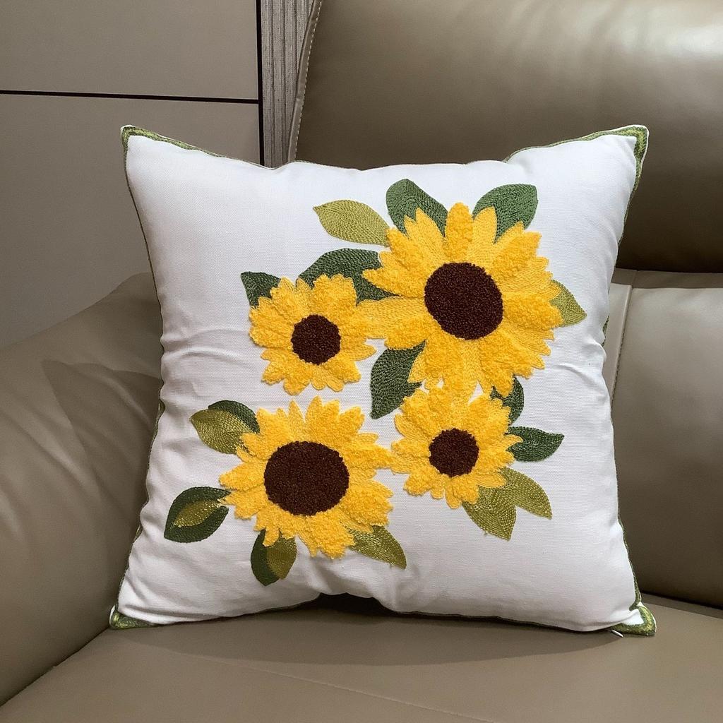Peach Skin Lily Of The Valley Cushion Cover 2D Print Floral Pillowcase For Sofa Couch Decorative Throw Pillow Case Home Decor