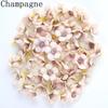 100Pcs 2.5Cm Silk Cloth Wedding Flower Heads Diy Manual Simulation Material For Dress Wreath Decoration Creative Flower Buds
