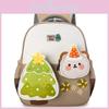 Cute Preschool Bag With Christmas Tree And Bear Decoration For Children Ages 3 To 6