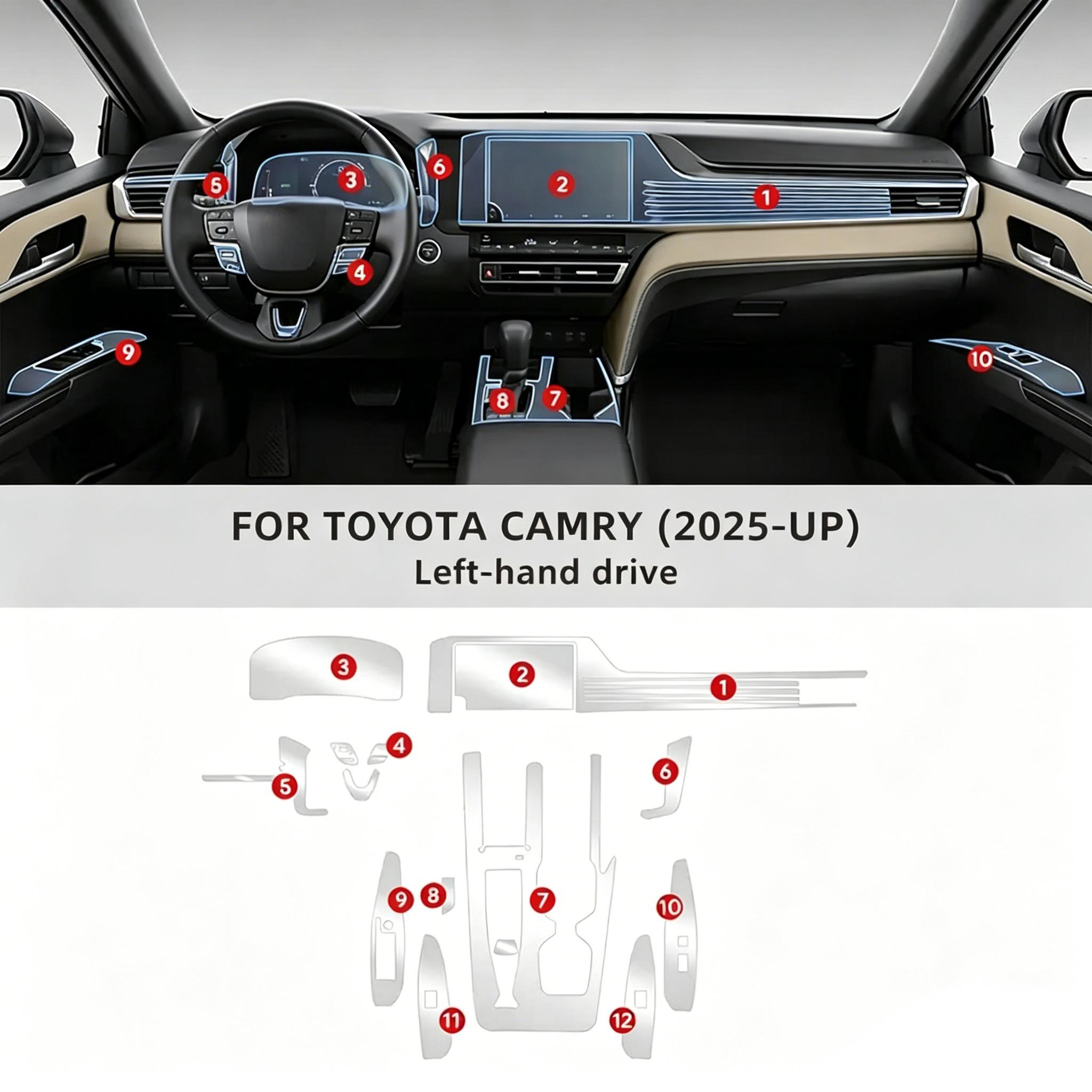 Iekšējā TPU plēve priekš Toyota Camry