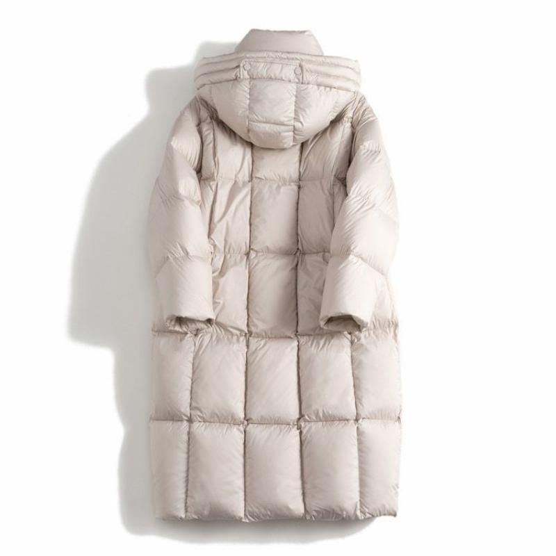 New Winter Down Cotton-padded Clothes Hooded Fluffy Thickened Medium and Long Cotton-padded Jackets, High-end and Thin Jackets for Women