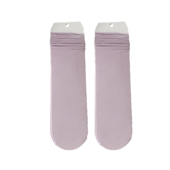 

Летние ультратонкие носки для женщин Ice Silk, дышащие спортивные носки для повседневного ношения выше щиколотки фиолетовый