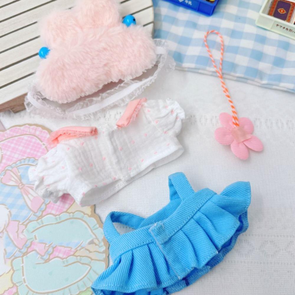 Cowboy Dress Stuffed Doll Clothes Suit Replacement Outfit Plush Toys Clothes  Doll Accessory