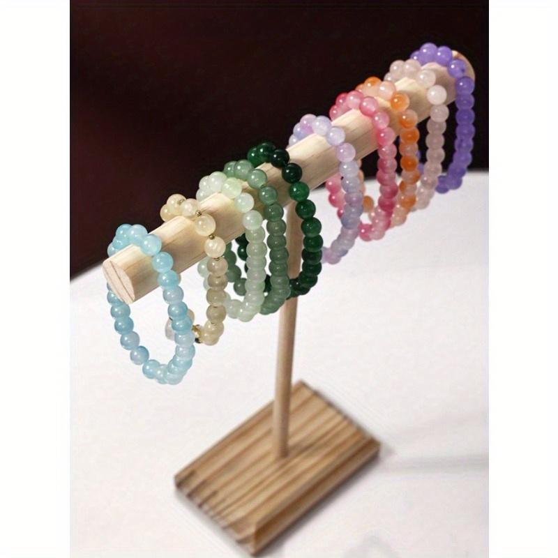 1pc Jewelry Holder, Jewelry Organizer Stand, Wooden Jewelry Bracelet Watch Display Tower, Bangle Scrunchie Necklace Holder Storage Stand Valentine Day