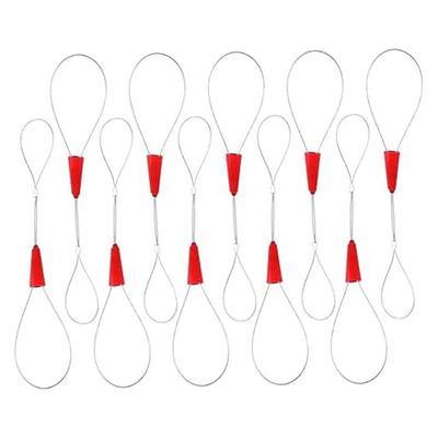 BHBL Fishing Tool 10 Pcs Threader Gadgets Wire Cable Wire Tools Cable Puller Wire Red Fish Tape Fastener Tools Electric Wire