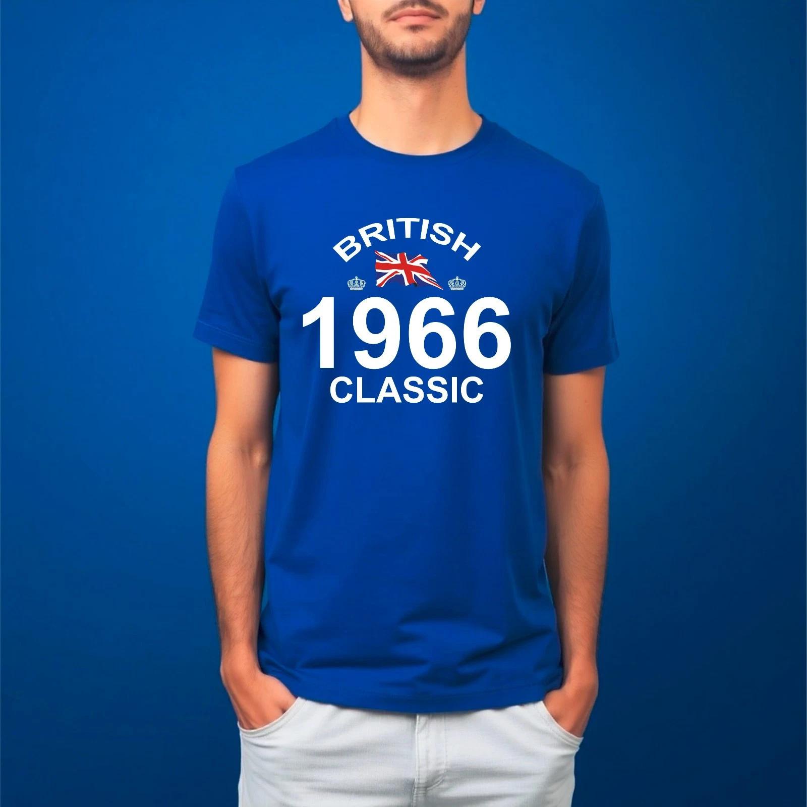 British 1966 Classic Vintage UK Flag Heritage Graphic Unisex Casual Wear T-Shirt S