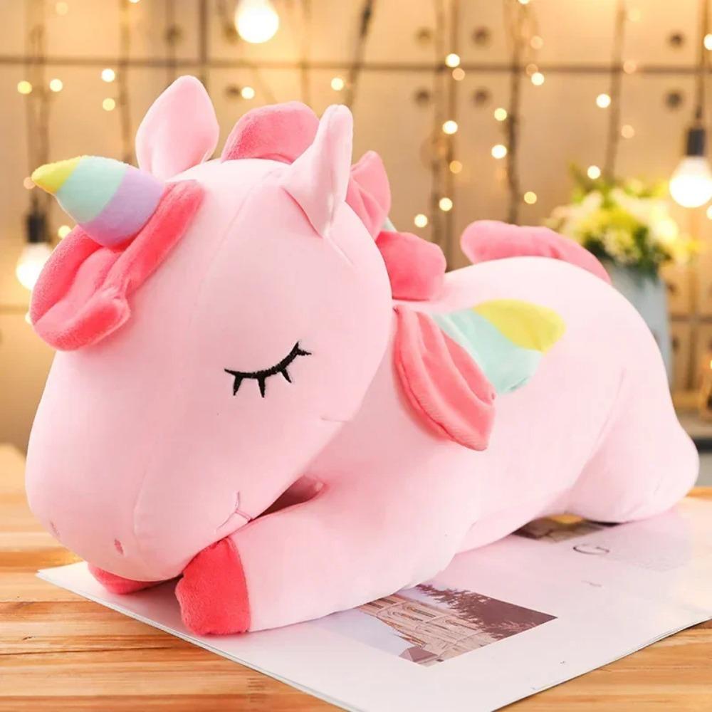 1pc Unicorn Action Figure Plush Toy Soft Stuffed Huggable Dolls Animal Acompany Toys Children Girl Birthday Gifts