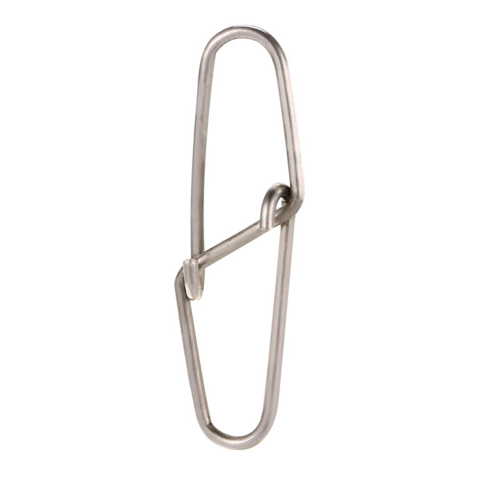 100PCS High Strength Fishing Dual Lock Snaps 0# 1# 2# Fishing Cross Lock Snaps  Sea Fishing
