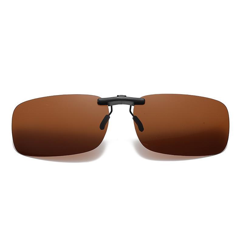 Photochromic Clip-Ons, Polarized UV400 TR90 Oval Frame, Lightweight Magnetic Sunglasses for Driving & Fishing