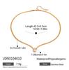 Youthway Classic Versatile White Zircon Geometric Square Pendant Necklace Stainless Steel Waterproof Jewelry Accessories Daily