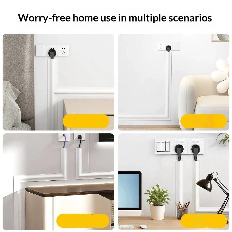 Soft Pvc Self Adhesive Cable Concealer Flame Retardant For Home Office Floor Wall Cable Management