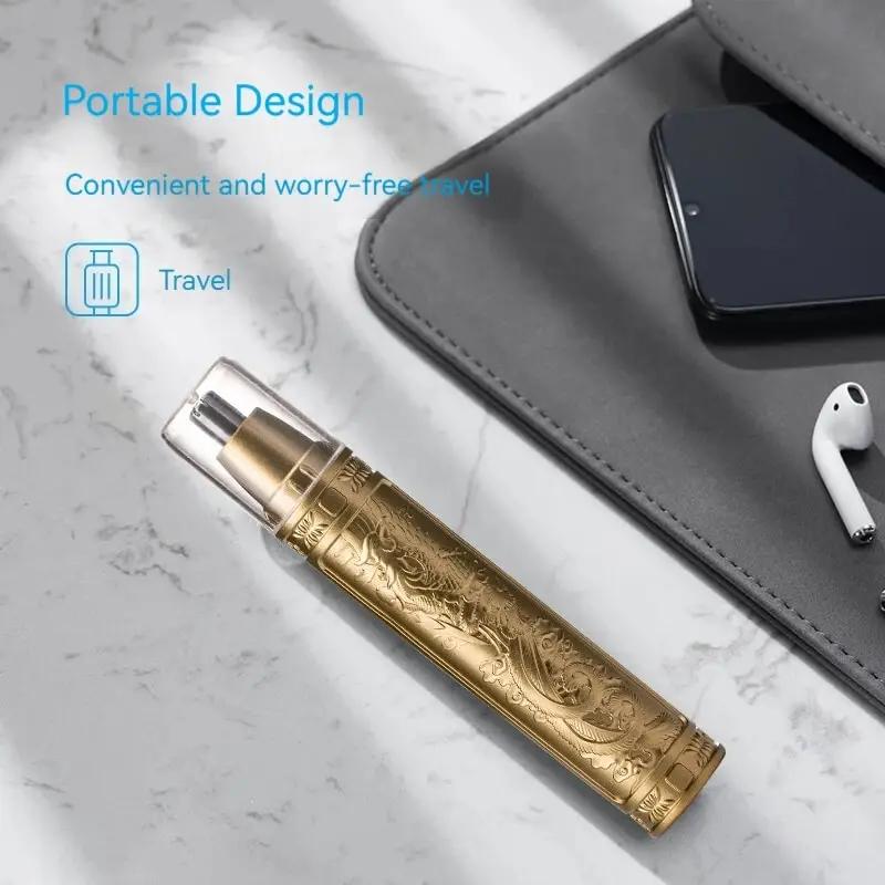 Goldener Drache und Phönix Nasenhaartrimmer Klare Nasenlöcher Klein und praktisch Waschen mit Messerkopf Unisex Bequemlichkeit