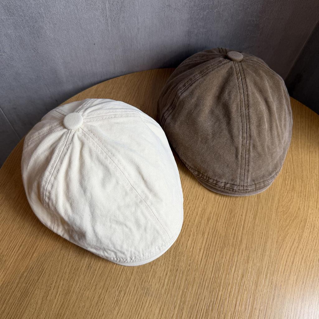 Vintage Washable Cotton Wide Brim Hat For Women Summer Sun Protection