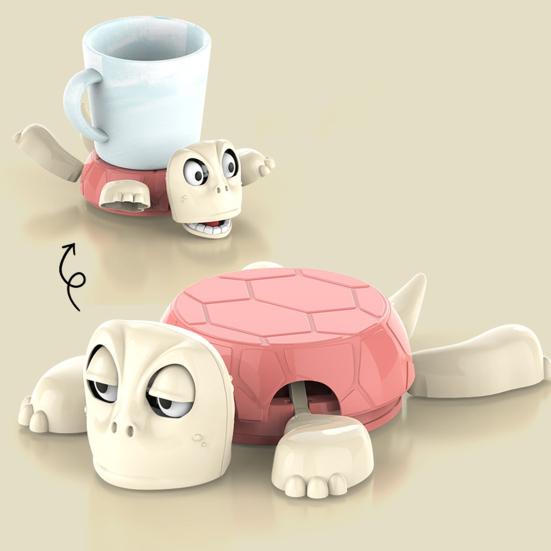 Yousheng Crushed Turtle Coaster 3D Printed Funny Expression Drink Coasters Heat-Resistant Decorative Table Mat Housewarming Gifts for Turtle Lover