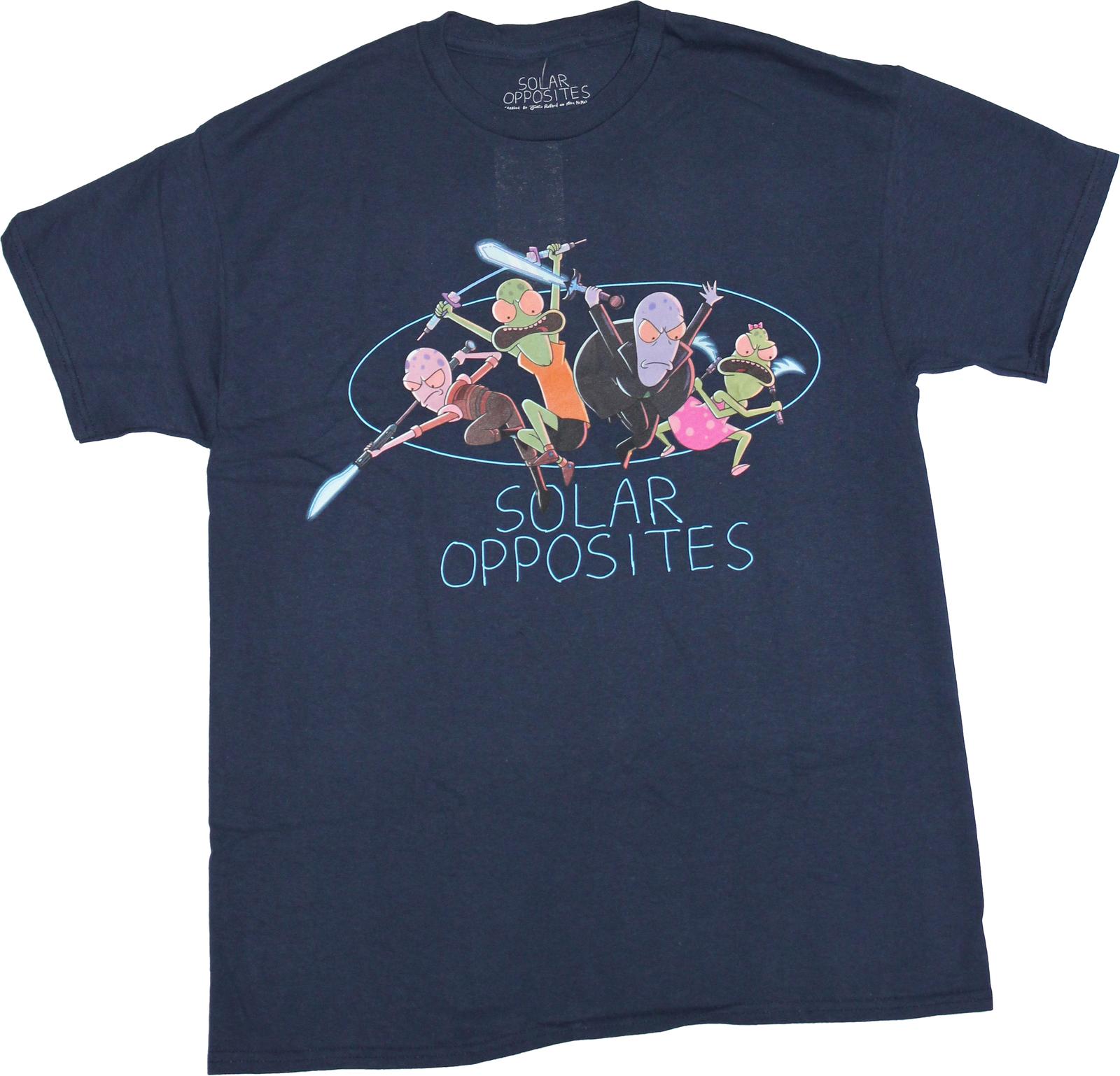 Solar Opposites New Adult T-Shirt -Armed Cast Fighting Stance XL