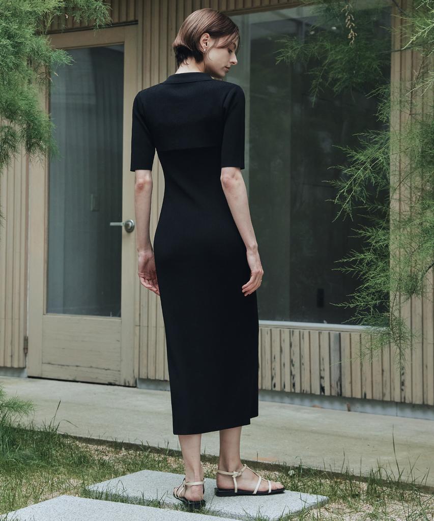 Zero Street [Set] Lezero Luna Bolero Knit & Dress / Black
