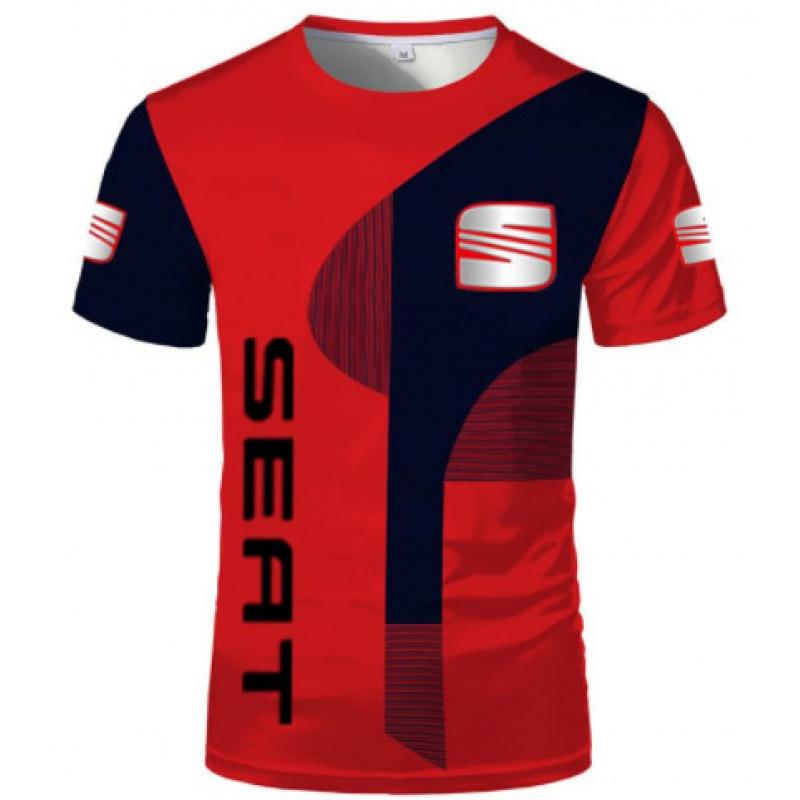 

Summer Men s Casual Sports Short Sleeved 3D Digital Printed Round Neck Top Shirt S