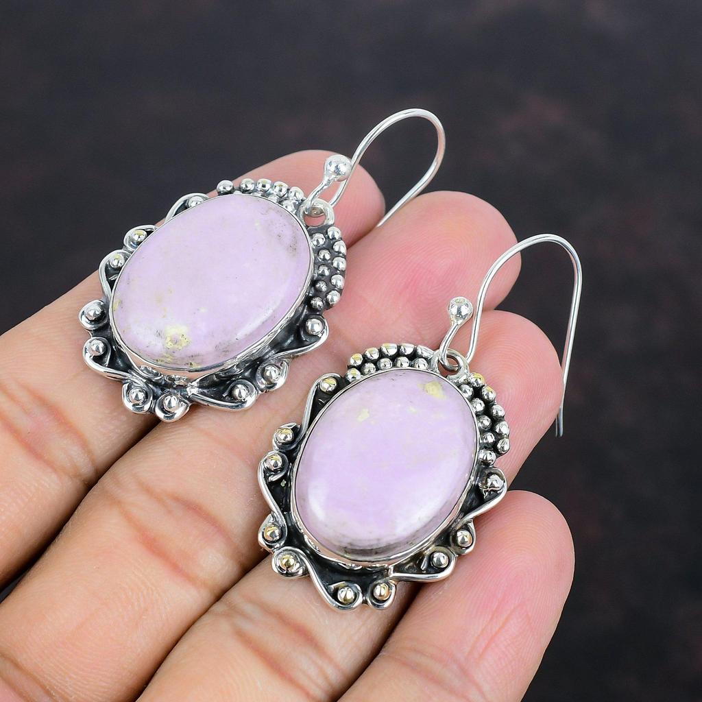 Phosphosiderit Ohrring Handgefertigter Edelstein Ohrring 925 Sterlingsilber Ohrringe Phosphosiderit Schmuck Geschenke Für Frauen Heilstein Schmuck