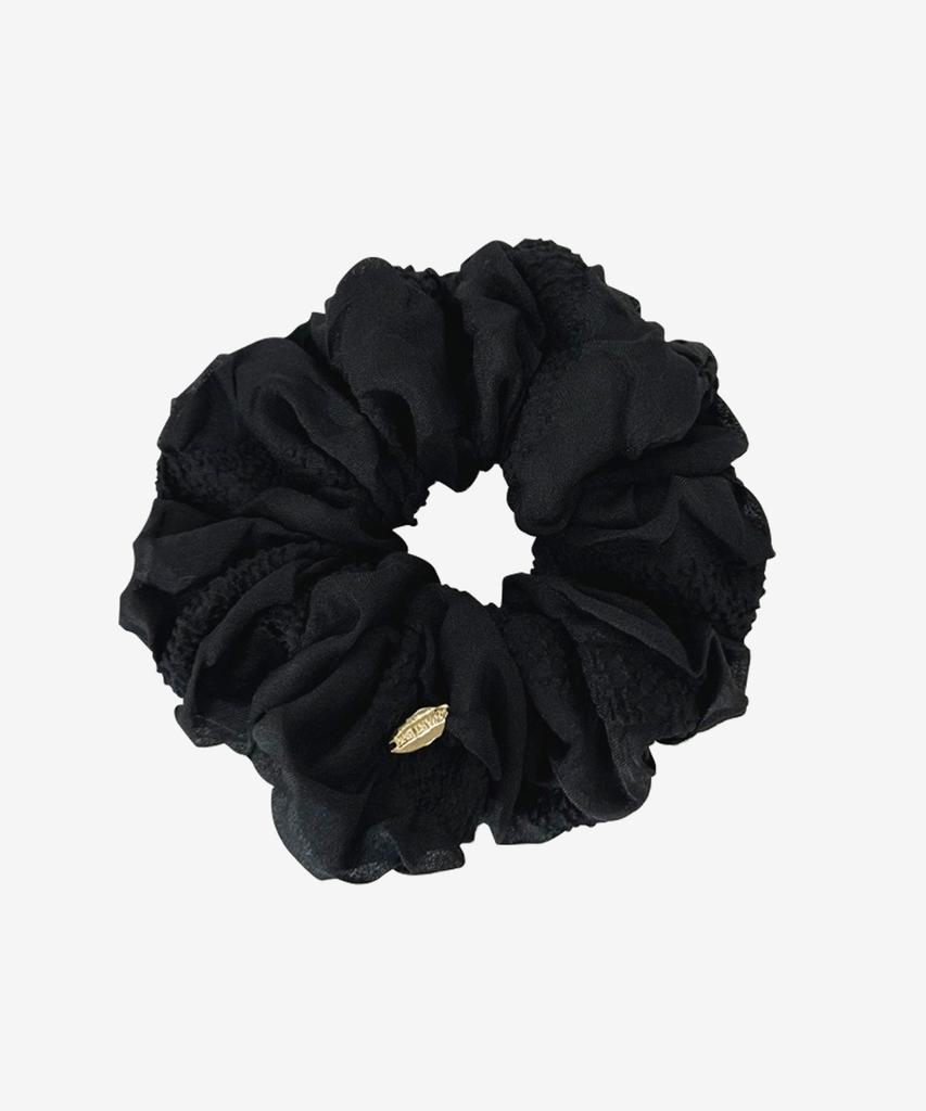 Quartevv Fluffy Shirred Scrunchie - 3 Colors