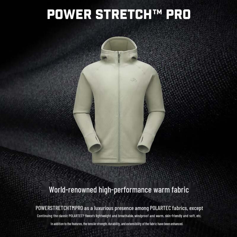 PELLIOT Men's Hooded Outdoor Fleece Jacket