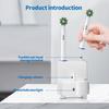 Ta elektryczna ładowarka ścienna do szczoteczki do zębów jest kompatybilna również z większością modeli szczoteczek do zębów IO i Pulse Oral-B/Braun.. Jego