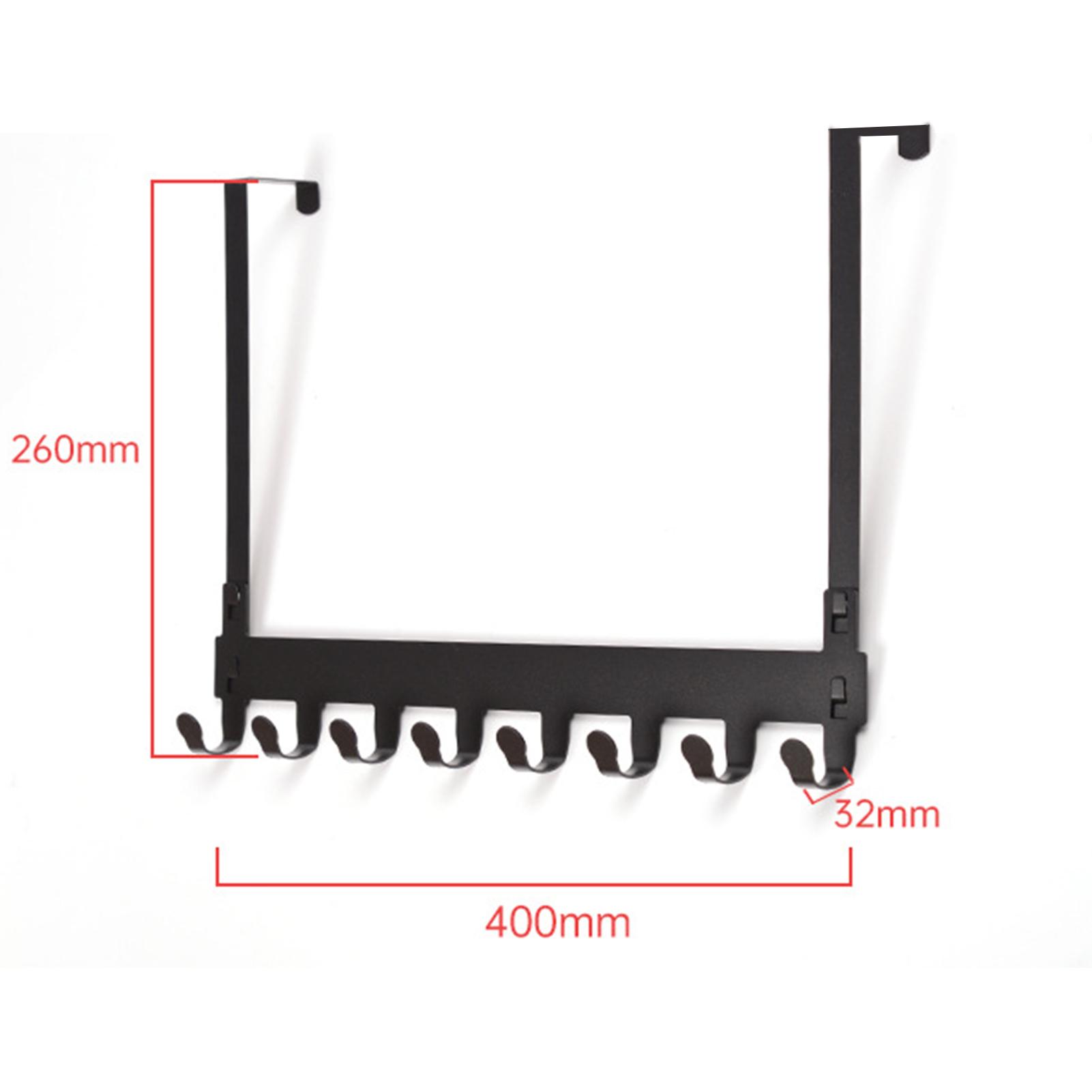

Крючки над дверью, домашний органайзер для ванной, вешалка для одежды, пальто, шляпа, вешалка для полотенец, новый держатель для кухонных аксессуаров для ванной комнаты, дверной вешалка чёрный