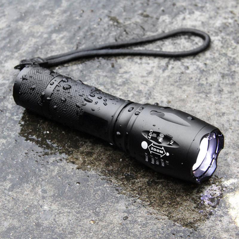 LED Powerful Flashlight Waterproof Lantern Torch Use 18650 Rechargeable Battery Portable Camping Flashlight