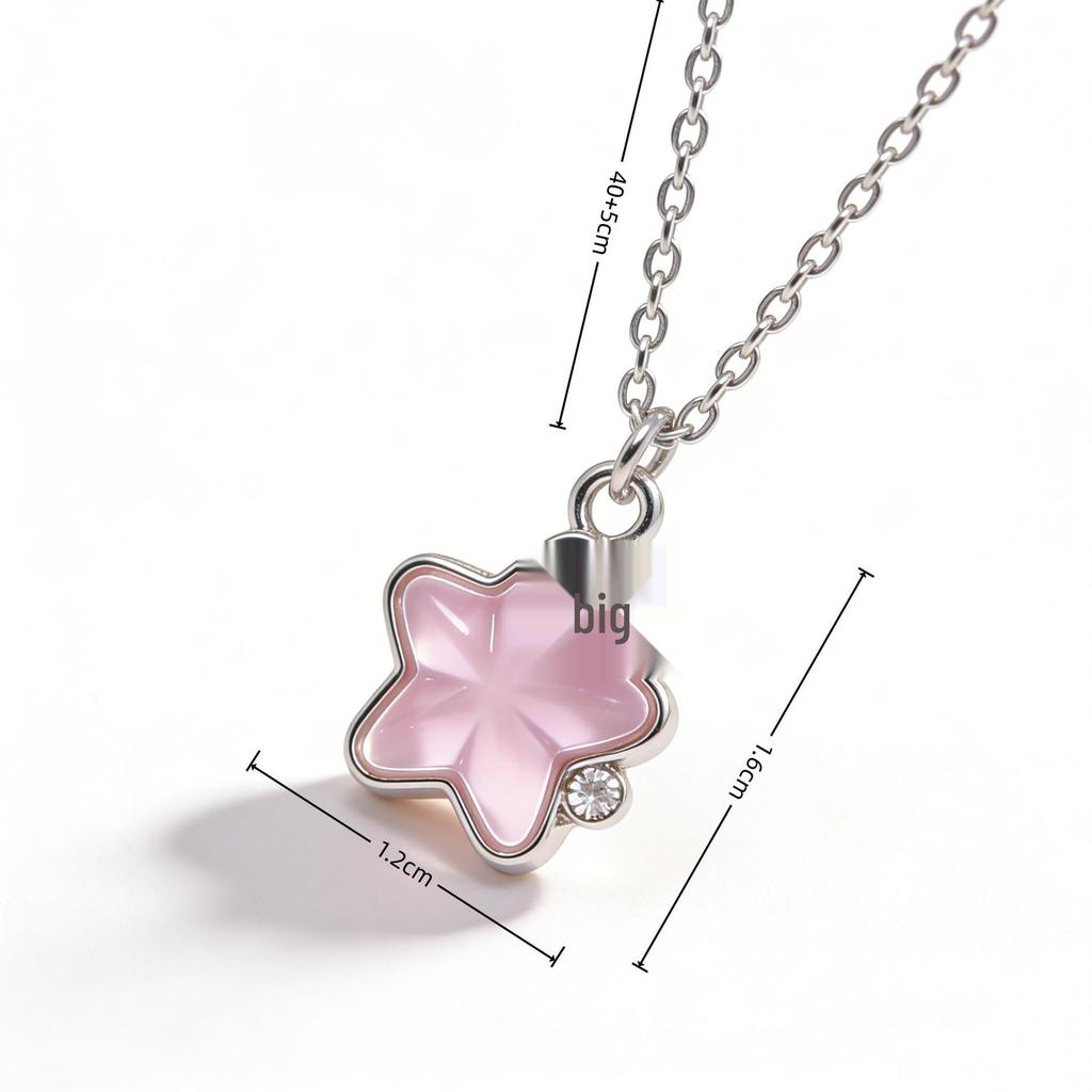Trendy Sweetheart Enamel Flower Necklace: Chic and Cool Design for Women