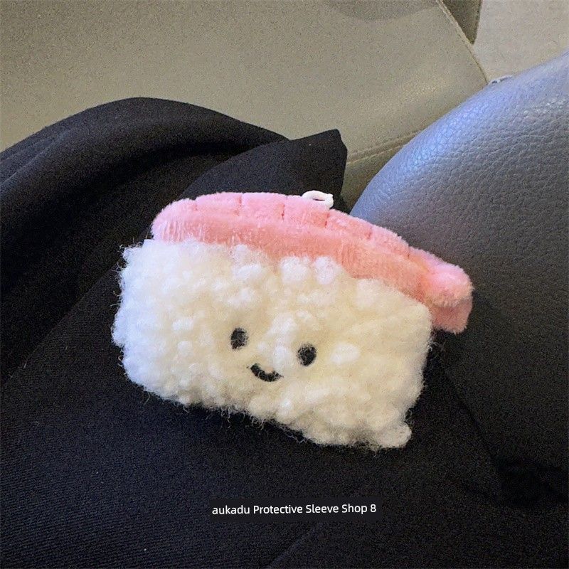 

Осень и Зима Плюшевый Милый Суши Лосось Подходит для Apple AirPods Pro1 Поколение 2 Поколение 3 Поколение Чехол для Bluetooth-наушников Защитный чехол Apple Airpods Pro Stuffed Sushi Salmon Ear Case