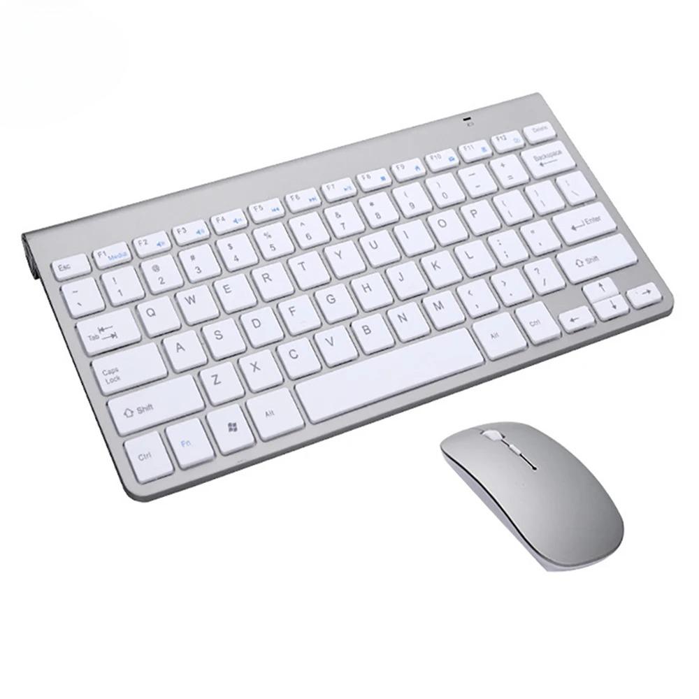 Tastiera e mouse wireless 2.4G Protable Mini tastiera e mouse Combo set per notebook laptop Mac desktop PC computer Smart TV PS4