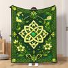 Fflannel Blanket 1pc Celtic Style Geometric Art Soft Comfortable and Warm This Nap Blanket/sofa Blanket Is Suitable for All Season