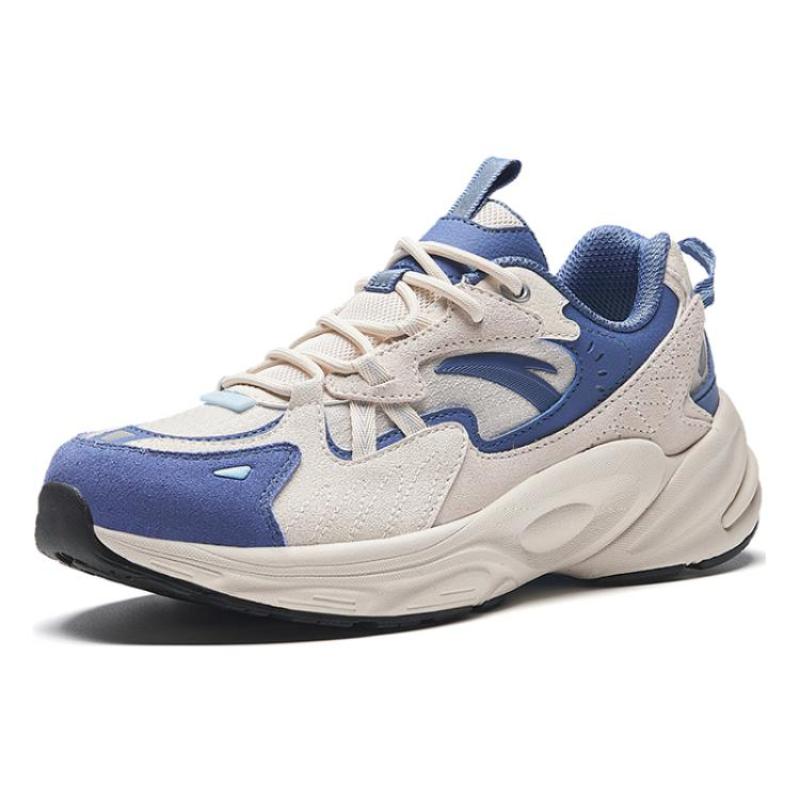 Anta Sea Explorer Cushioning Anti-Slip And Wear-Resistant Low-Top Running Shoes Women's Gray Blue Sneakers 922335595-1