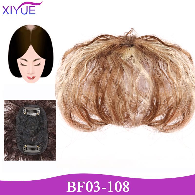 3D Bangs Replacement Piece Hair Covering White Hair Natural Black Color Curly Hair Wig Fashion Short Resistant Synthetic Wigs