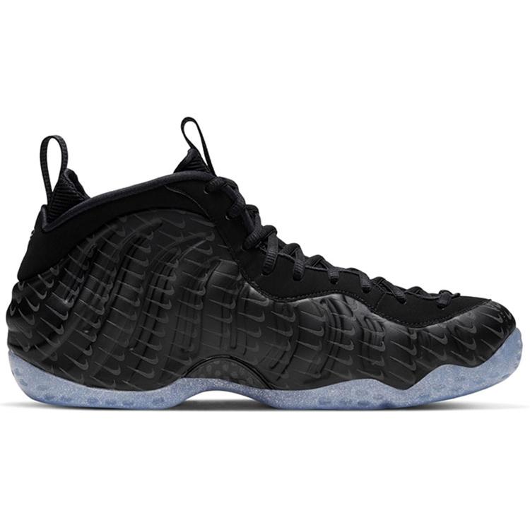 New Nike Air Foamposite One All Over Swoosh Black CV0369-001