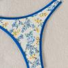 Small Floral Triangle Sexy Bikini Two Piece Set Elegant Women Swimwear