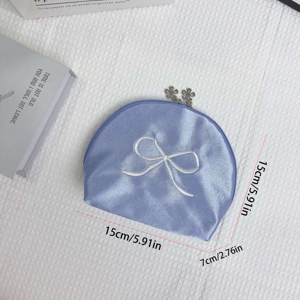 Portable Bow Purse Korean Style Cosmetic Bag Practical Sanitary Napkin Storage Bag  Women