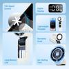 Handheld Fan with Flashlight Refrigeration USB Mini Portable Turbo Fan Electric Small Air Cooling Rechargeable Fan Amagi