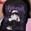 Unisex Serial Experiments Lain Anime T-Shirt, Retro Lain Iwakura Manga Shirt Manga Funny Black Shirt All Size