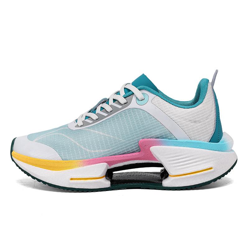 Outdoor Sports Running Shoes Popcorn Sole Shoes Domestic Fly-woven Breathable Running Shoes Summer