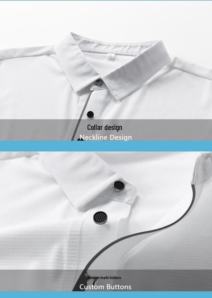 Men's Ice Silk Casual Polo and Shorts Sports Set