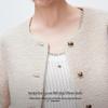 ONLY Women's Elegant Tweed Wool Blend Coat