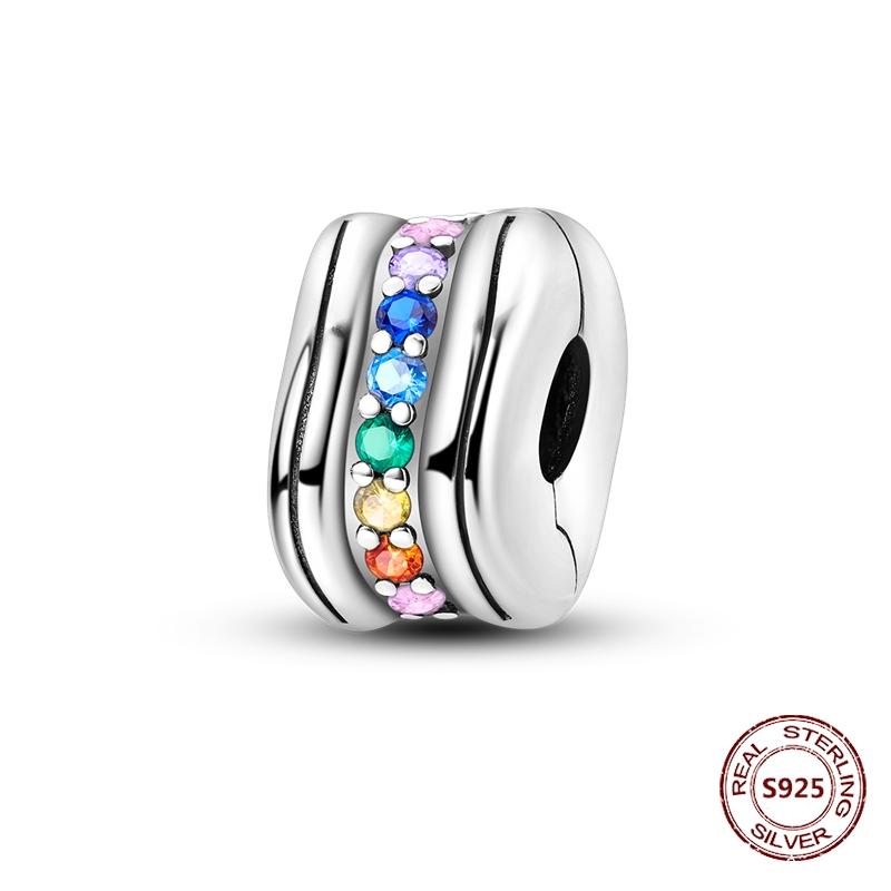 Copper Buckle Copper Charm Blue Star Moon Bead Butterfly Suitable For Original Bracelet Zircon Fine Diy Jewelry