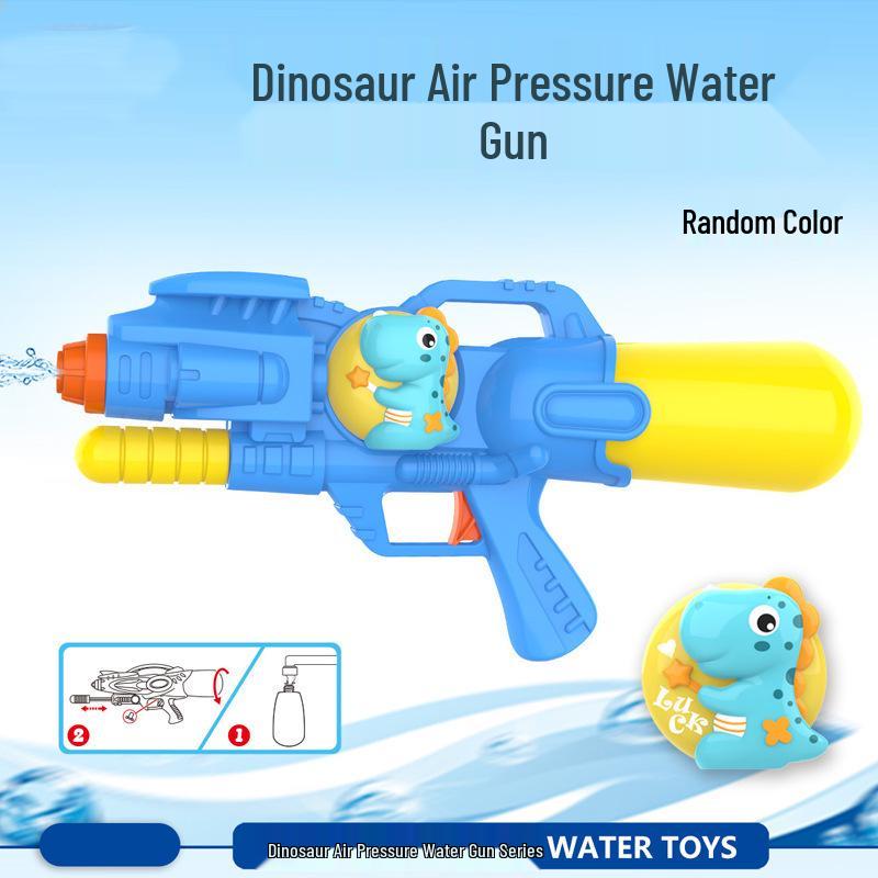 New Internet Celebrity Double Nozzle Water Gun – Pony, Dinosaur, Duck, Shark Designs for Kids