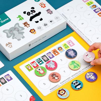 Schulte Animal Logic, Games, Children's Matching Toys, Early Education, Improved Memory, Concentration Training