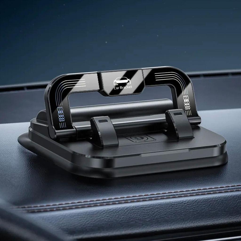 Doppelfunktion: Drehbarer Armaturenbrett-Handyhalter & Kennzeichenhalter - Anti-Shake Universelle Navigation