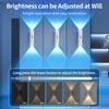 Motion Sensor Double-head LED Night Light 3colors RGB Rechargeable Magnetic Wall Lamp Mood Ambient Light Cabinet Hallway Stair