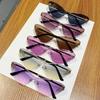 Frameless Trimmed Sunglasses Letter M Mijia Sunglasses Gradual Change Color Cat Glasses