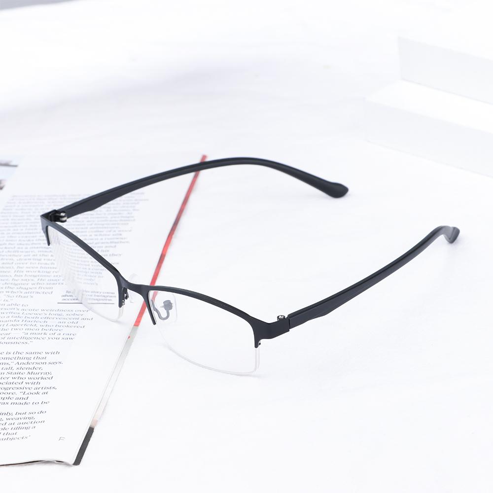 Classic Half Frame Myopia Glasses Unsex Metal Frame Business Myopia Glasses Prescription Glasses -1.0 -1.5 -2.0 -2.5 -3.0 -3.5